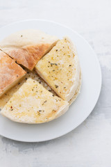 typical portuguese bread Madeira Bolo do Caco