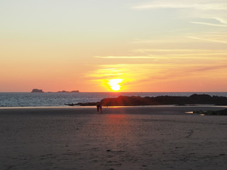 sunset at the sea