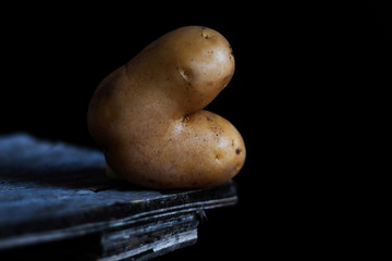 potatoes on table