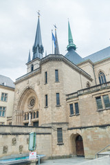 Fototapeta na wymiar Cathedral of Our Lady in Luxembourg city.