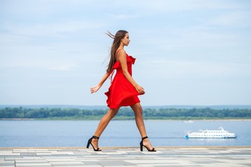 young brunette woman