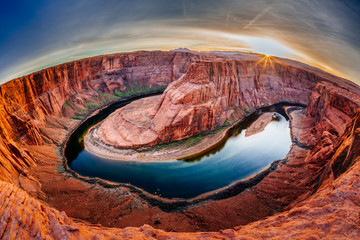 Horseshoe Bend of the Colorado River.