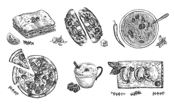 Italian food set