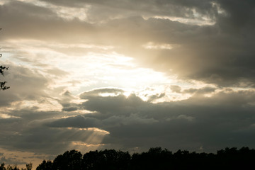 Sunshine aftemoon background Dorsten Rhade Germany fifty megapixels