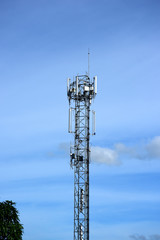 Telecommunication Tower Antennas High Pole Signal Transmission Both Wireless Phone	