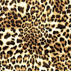 luipaard huid textuur naadloos patroon ontwerp