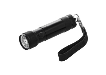 LED flashlight isolated on white