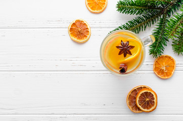 Mulled wine with orange
