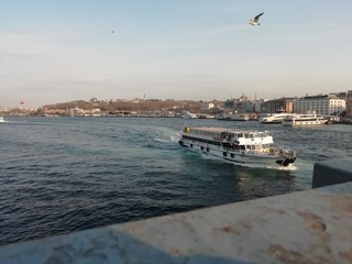 Fototapeta na wymiar view of port of istanbul spain