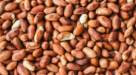 Nuts. peanuts are peeled and fried.