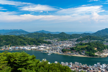 Fototapeta na wymiar [広島県]千光寺公園から見た尾道の風景
