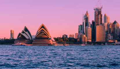  Sydney harbour under magenta skies  © Hans