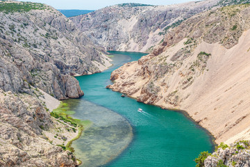 Canyon of Zrmanja river, close to Velebit mountain, Croatia.