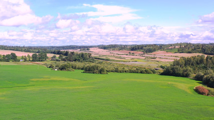 Ariel view of Farm lands and rocky area. Farm lands rocky area plateau pattern agri agriculture eco...