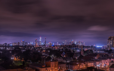 Melbourne cityscape - nighttime