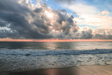 Obraz na płótnie Canvas sunset over the sea, alanya