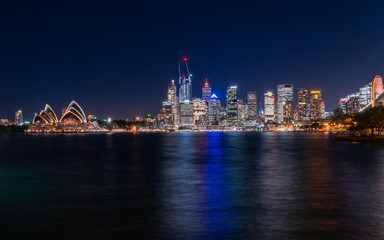 Fototapeta na wymiar Sydney Harbour at night