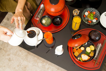 Traditional healthy Japanese breakfast
