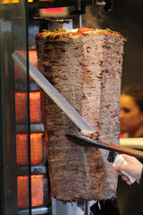 meat doner and meat doner cooks