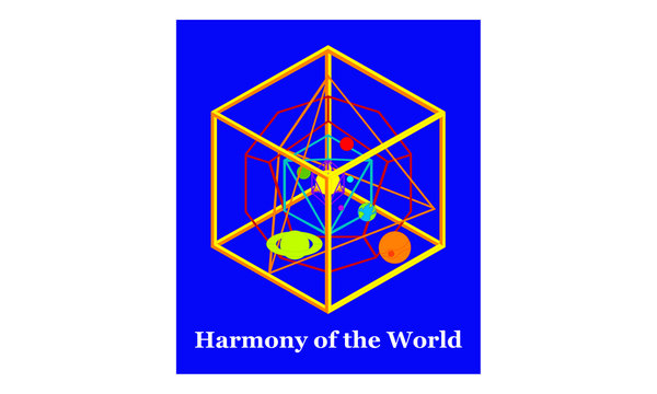 Drawing of the Harmony of the World as per Kepler