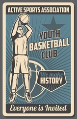 Basketball youth sports club association