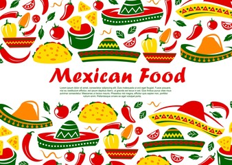 Mexican cuisine food, Mexico restaurant menu