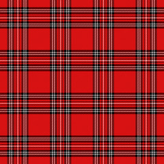 Christmas new year Tartan. Pattern Scottish cage