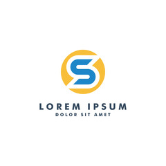Letter S logo template icon design - vector
