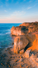 Aerial View of Australian Beaches and Coastline of the Great Ocean Road