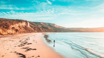 Aerial View of Australian Beaches and Coastline of the Great Ocean Road