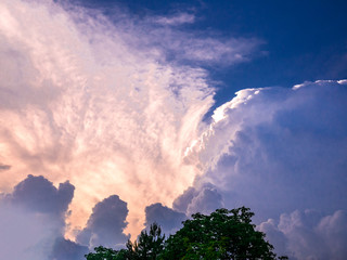 Forming a massive supercell at its edge