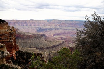 Colorado River View from North Rim of Grand Canyon