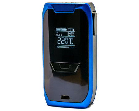 Vaping mod - modern e-cig device on a white background