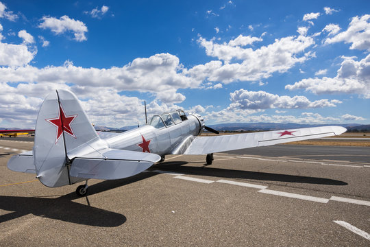 October 6, 2018 Livermore / CA / USA - Aircraft on display at the Livermore Municipal Airport Open House event