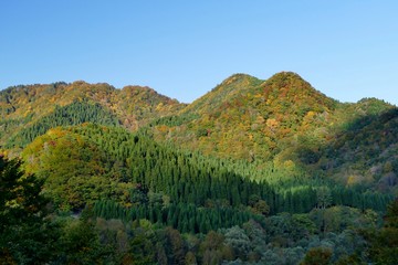 秋扇湖（鎧畑ダム湖）秋田県仙北市