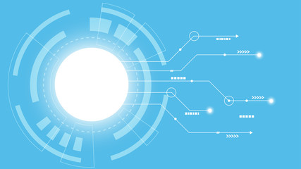 Abstract Digital background.Business growth transformation to digital and Successful financial technology.