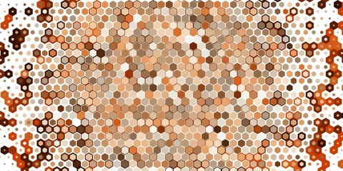 Abstract colorful honeycomb honey seamless pattern hexagon mosaic