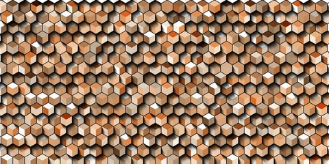 Abstract colorful honeycomb honey seamless