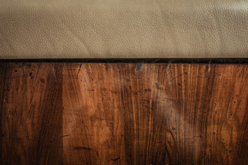 vintage wood and leather texture