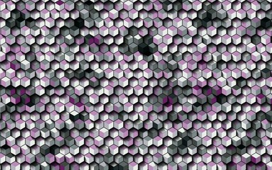 Abstract colorful honeycomb honey seamless pattern hexagon mosaic