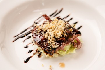 Beef steak on a plate