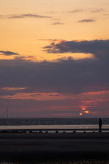 Sunset on Crosby Beach