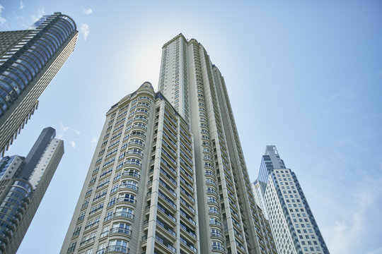 Cielo edificios rascacielos buenos aires