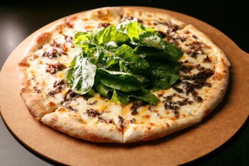 Italian pizza on a plate
