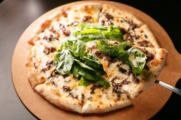 Italian pizza on a plate