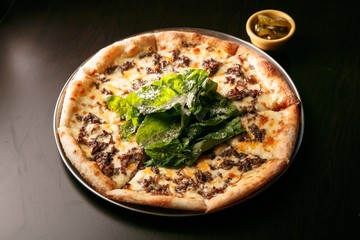 Italian pizza on a plate