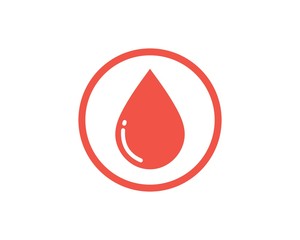 Blood logo icon vector illustration design