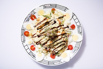 Green salad on a plate