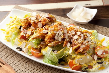 Green salad on a plate