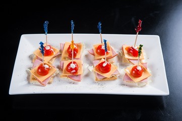 Tomato Cheese Salad on Plate